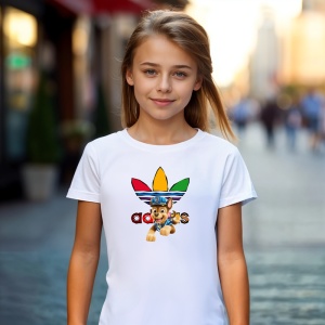 Tricou Patrula Catelusilor Paw Patrol Adas Tricou Alb - Copii | Dama | Barbat - Img 4