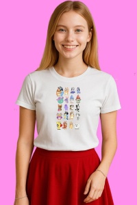 Tricou Pennywise Christmas Chibi Cu Cana, din bumbac 100%, tricou alb, Copii | Dama | Barbat - Img 4
