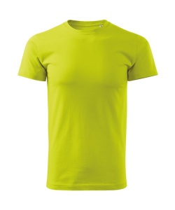 Prezentarea tricoului pentru barbat elegant simplu de culoare galben lime