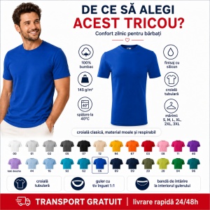 Tricou pentru Bărbați Elegant – 100% Bumbac -132 - Img 5