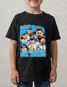 Tricou pentru copii - Lionel Messi - Campion Mondial - Lionel Messi, Argentina, World Champion
