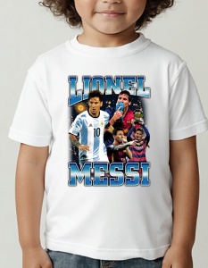Tricou pentru copii - Lionel Messi - Geniul Argentinei - Lionel Messi, Argentina, fotbal copii