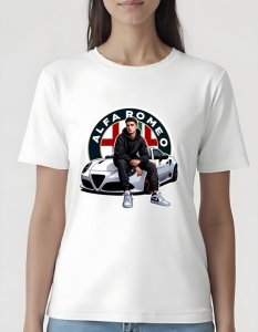 Tricou pentru dama - Alfa Romeo Passion - Stil Italian și Performanță - Img 2