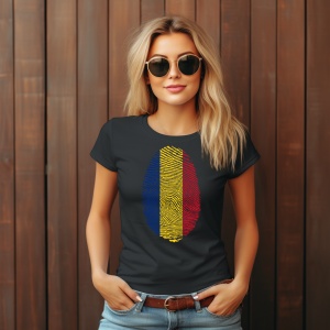 Tricou personalizat cu drapelul Romaniei - Img 2