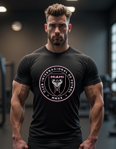 Tricou personalizat pentru barbati din bumbac 100% - Echipa De Fotbal - Inter Miami