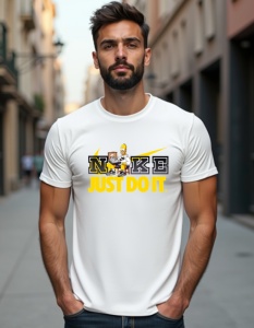 Tricou personalizat pentru barbati din bumbac 100% - Homer Simpson - Just Do It