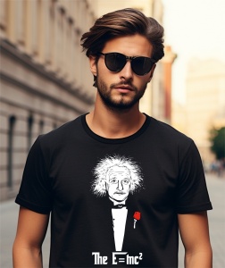 Tricou personalizat pentru barbati din bumbac 100% - The E=mc^2