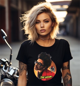 Tricou personalizat pentru dama din bumbac 100% - The Weekend - Img 2