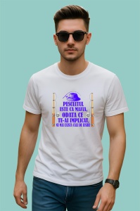 Tricou pescuitul este ca mafia odata ce te ai implicat nu mai exista cale de iesire mesaj final, Copii | Dama | Barbat - Img 2