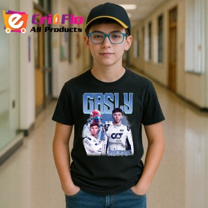 Tricou Pierre Gasly Portret Si Masina Costum Alb Formula 1, Copii | Dama | Barbat - Img 6