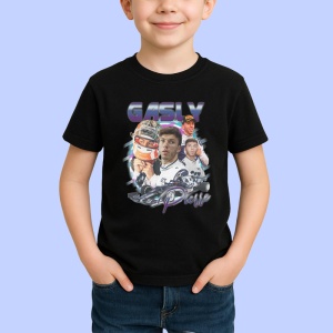 Tricou Pierre Gasly Postere Formula 1 Costum Alb Si Masina, Copii | Dama | Barbat - Img 2