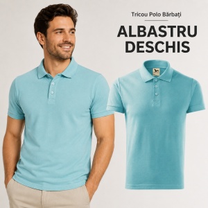 Tricou Polo Bărbat din Bumbac 100%, tip Tommy Casual, Regular Fit, Mărimi S - 3XL, 12 Culori - Img 13