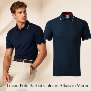 Tricou polo bărbați Malfini Premium, model Focus 232, material plăcut și rezistent, 65% bumbac, 35% poliester, ideal casual și office - Img 18