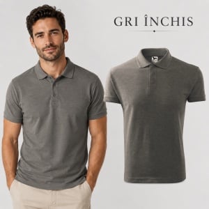 Tricou Polo Bărbați simplu, Malfini – Casual Office,Regular Fit, Bumbac 65% 38 Culori, S-5XL - Img 26