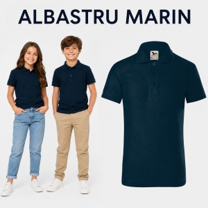 Tricou Polo Copii Tip Tommy, cu Guler, pentru Școală, Fete și Băieți, 4–12 Ani - Img 13