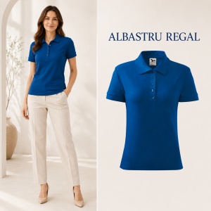 Tricou Polo Damă din Bumbac 100% – Casual Office, Guler Polo, XS-2XL | 13 Culori | Pique Polo - Img 22