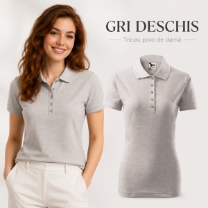 Tricou Polo Damă Malfini 210 Pique, Croială Cambrată, 200 g/m², Mărimi XS–3XL,65% Bumbac, 36 Culori - Img 17