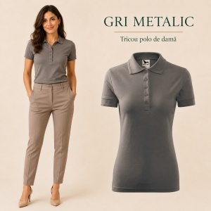 Tricou Polo Damă Pique Polo, Croială Cambrată, 36 Nuanțe, Mărimi XS–3XL - Img 46