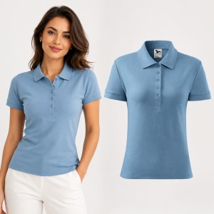 Tricou Polo Damă Slim Fit 100% Bumbac – Casual Office, Guler Polo, XS-2XL | 13 Culori | 216 - Img 14