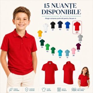 Tricou Polo pentru Fete 222 - Img 8