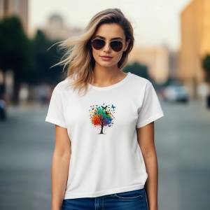 Tricou pom cu fluturi - Copii | Dama | Barbat - Img 13