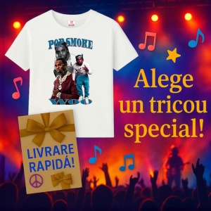 Tricou Pop Smoke - WOO Collage, muzica POP, Dama | Barbat | Copii - Img 6
