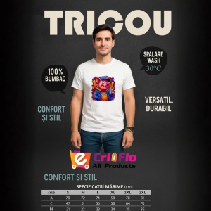 Tricou Porky Pig urban style cu hanorac si text funky Copii | Dama | Barbat Barbat - Img 10