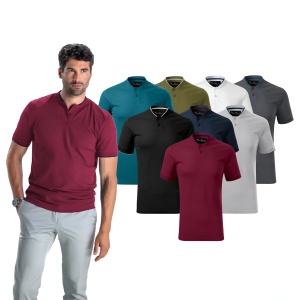 Tricou Premium Polo Bărbați cu Guler Bomber | 8 Culori Disponibile - 273