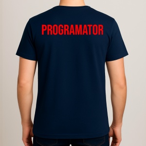 Tricou PROGRAMATOR, Personalizat | Unisex Dama si Barbat, Albastru Inchis