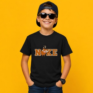 Tricou Pumba Logo Maro Stil Desen Animat, din bumbac 100%, tricou negru, Copii | Dama | Barbat - Img 3