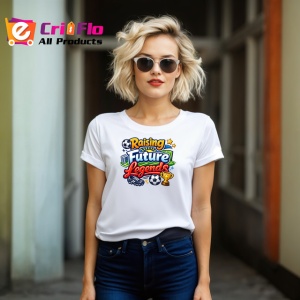 Tricou Raising Future Legends Copii Fotbal Minge V1, din bumbac 100% , tricou alb pentru Copii | Dama | Barbat - Img 8