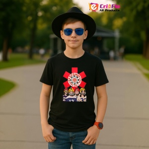 Tricou Red Hot Chili Peppers - Helmet Art, muzica INDIE, Dama | Barbat | Copii, Culoare Negru - Img 5