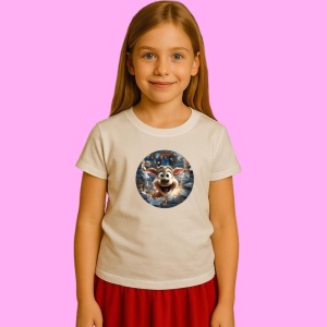 Tricou Ren Zambitor De Craciun, din bumbac 100% Copii | Dama | Barbat - Img 3