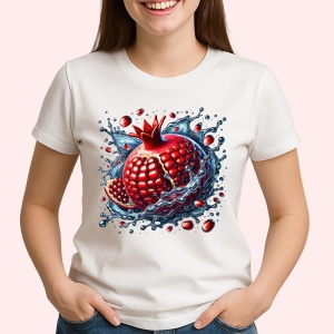 Tricou Rodie in valuri de apa, Fructe, Copii | Dama - Img 2