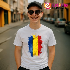Tricou Romania Steag Splash Art, Copii | Dama | Barbat - Img 7