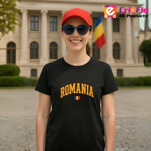 Tricou Romania text Negru |Colectia Tricouri Romania - Img 4