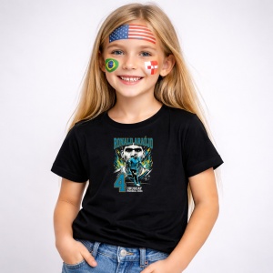 Tricou Ronald Araujo Uruguay World Cup Fifa 2026, din bumbac 100%, tricou negru, Copii | Dama | Barbat - Img 2