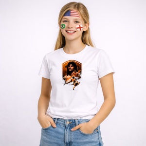 Tricou Ruud Gullit Netherlands World Cup Fifa 2026, din bumbac 100%, tricou alb, Copii | Dama | Barbat - Img 3