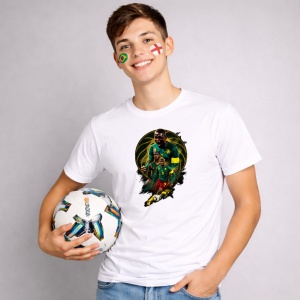 Tricou Samuel Eto O Cameroon World Cup Fifa 2026 V2, din bumbac 100%, tricou alb, Copii | Dama | Barbat - Img 2
