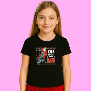 Tricou Santa Vespa Ride, din bumbac 100% Copii | Dama | Barbat