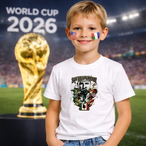 Tricou Santiago Gimenez Mexico World Cup Fifa 2026, din bumbac 100%, tricou alb, Copii | Dama | Barbat - Img 5