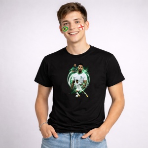Tricou Saudi Arabia World Cup Fifa 2026 V5, din bumbac 100%, tricou negru, Copii | Dama | Barbat - Img 2