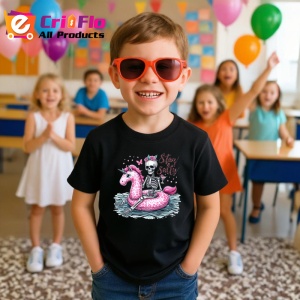 Tricou Schelet pe flamingo roz text stay salty design amuzant de vara Copii | Dama | Barbat Barbat - Img 20