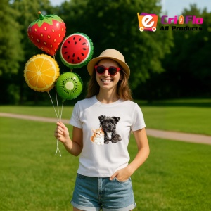 Tricou Schnauzer Miniatural negru si pisica portocalie legatura stransa Copii | Dama | Barbat Barbat - Img 12