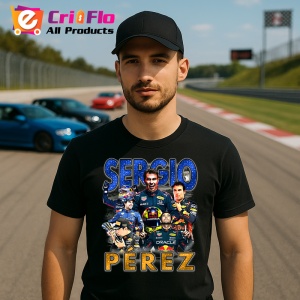 Tricou Sergio Perez Colaj Pilot Red Bull Echipa Formula 1, Copii | Dama | Barbat - Img 8