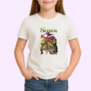 Tricou shrek capcaunul simpatic si prietenii sai in povesti amuzante, Copii | Dama | Barbat