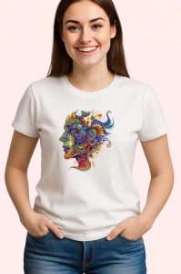 Tricou Silueata barbateasca in stil psihedelic intens Copii | Dama | Barbat - Img 4