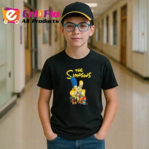 Tricou Simpson familia galbena din springfield in diferite ipostaze comice, Copii | Dama | Barbat , tricou negru - Img 5