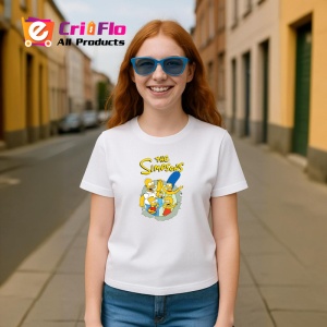 Tricou simpson familia reunita ridicand mainile in semn de victorie, Copii | Dama | Barbat - Img 8