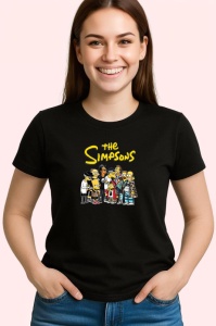 Tricou Simpson personajele emblematice ale serialului animat clasic, Copii | Dama | Barbat , tricou negru - Img 3